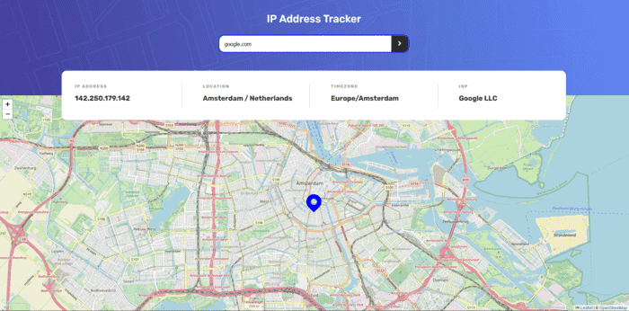 IP Address Tracker